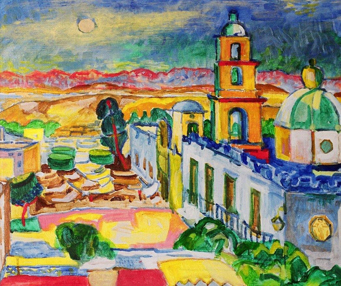 ©1978, Amy Berg, Oratorio, San Miguel de Allende, Mexico. Oil on canvas, 22 x 26 in. (56 x 66 cm).