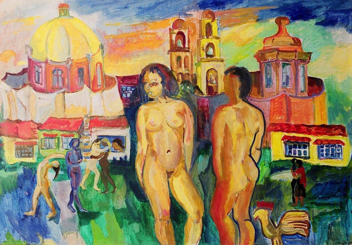 ©1979, Amy Berg, Nudes, San Miguel de Allende, Mexico. Oil on canvas, 28 5/8 x 40 1/8 in. (73 x 102 cm).