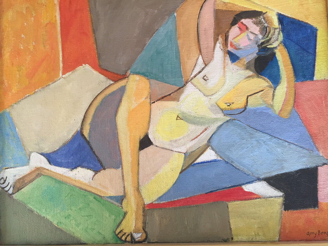 ©Circa 1949, Amy Berg, Nude. Oil on canvas, 19 x 25 1/4 in (48 x 64 cm).