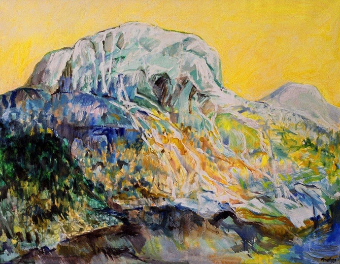 ©1995, Amy Berg, Snow Melt, Norway. Oil on canvas, 27 1/2 x 35 3/8 in. (70 x 90 cm).
