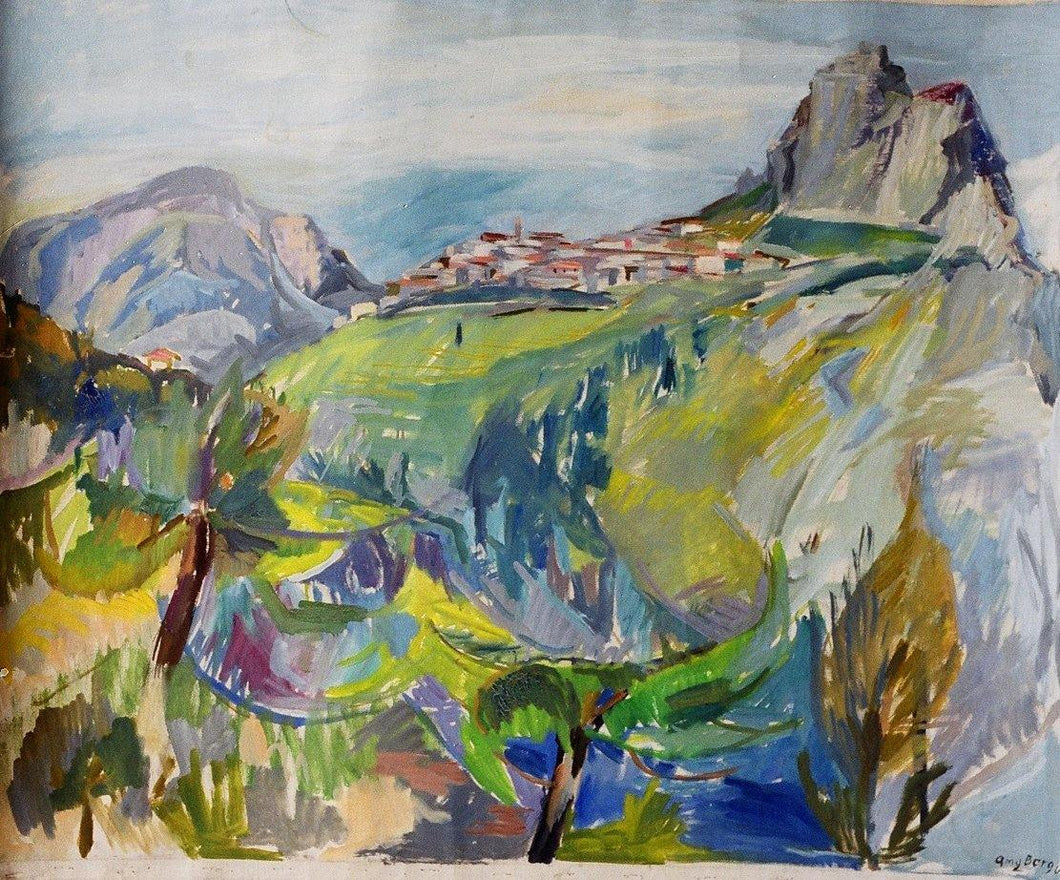 ©1960, Amy Berg, Roquebrune, Côte d'Azur, France. Oil on canvas, 28 1/4 x 33 3/8 in. (72 x 85 cm).