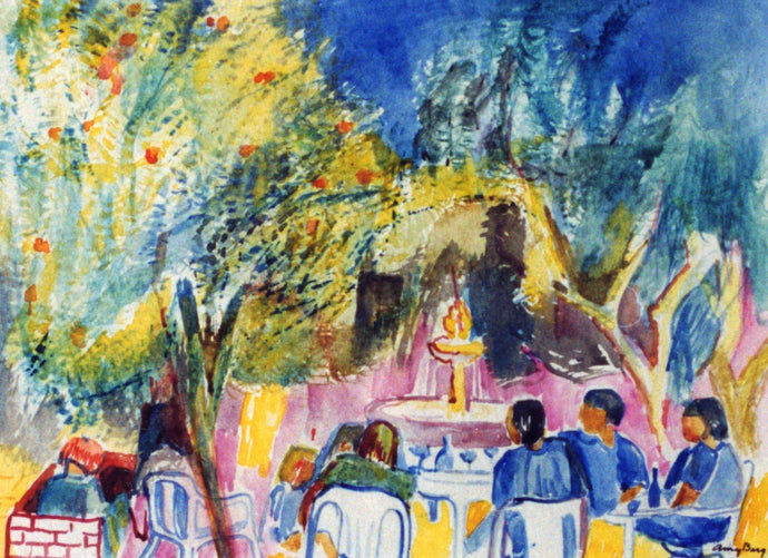 ©1991, Amy Berg, Dia de los Muertos, San Miguel de Allende. Watercolour, 8 1/2 x 11 5/8 in (21 1/2 x 32 cm).